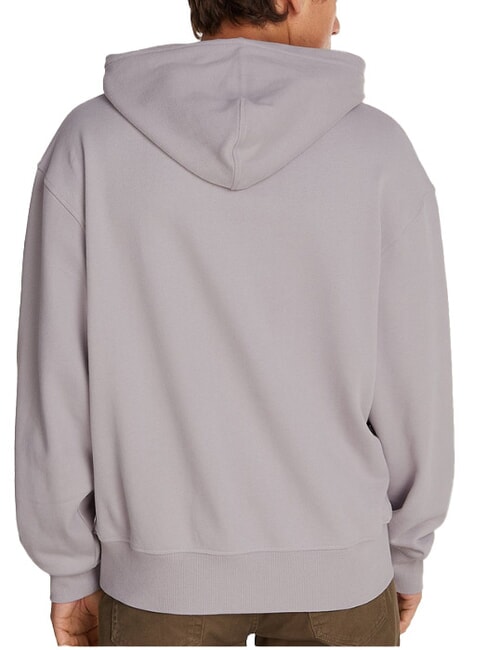 CK JEANS Hanorac cu logo-ul cutiei pescăruș gri - hanorace