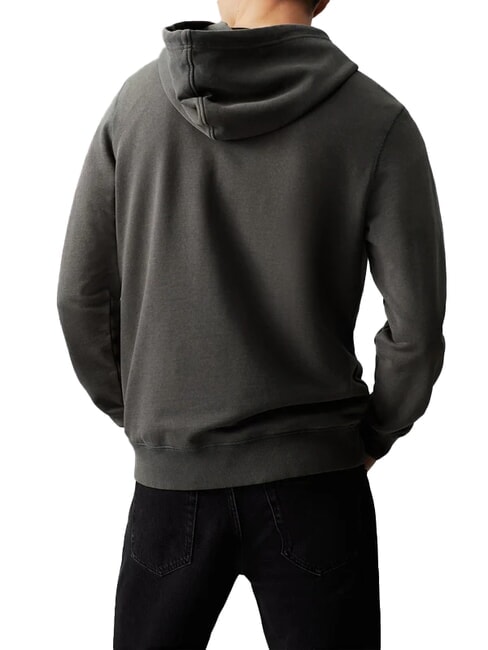 CK JEANS Hanorac cu logo brodat negru spălat - hanorace