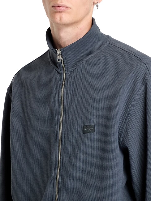 CK JEANS Hanorac cu guler înalt și fermoar integral abanos - hanorace