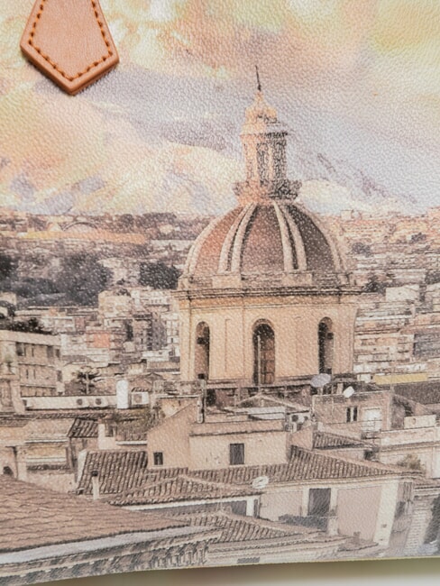 YESBAG Geantă de umăr imprimată Etna - Genți femei