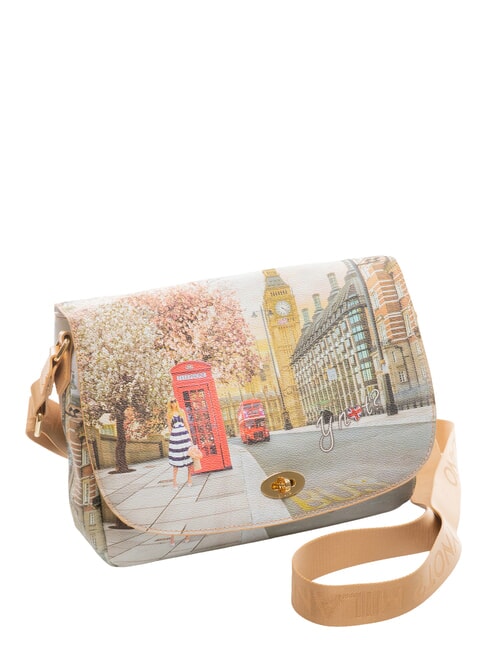 YESBAG Geantă de umăr cu clapă Trandafir englezesc - Genți femei