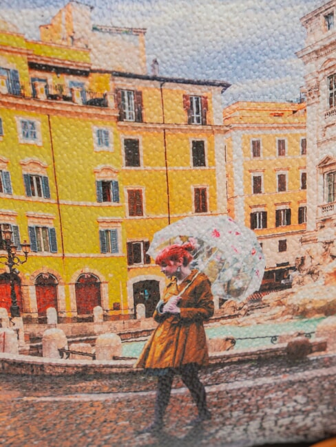 YESBAG Curea de umăr Roma curcubeu - Genți femei