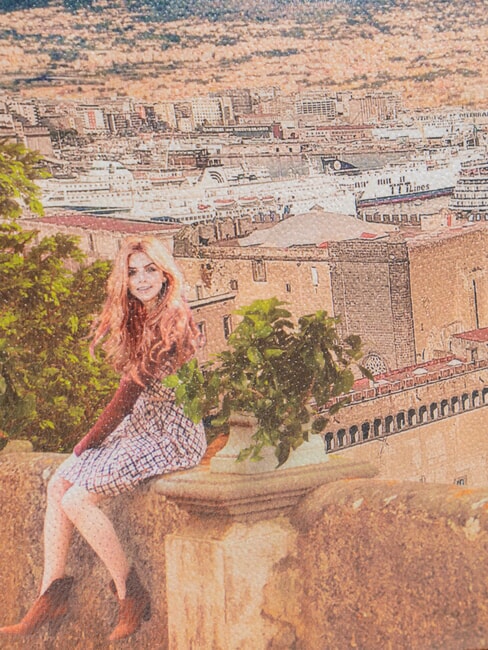 YESBAG Geantă de umăr lămâi - Genți femei