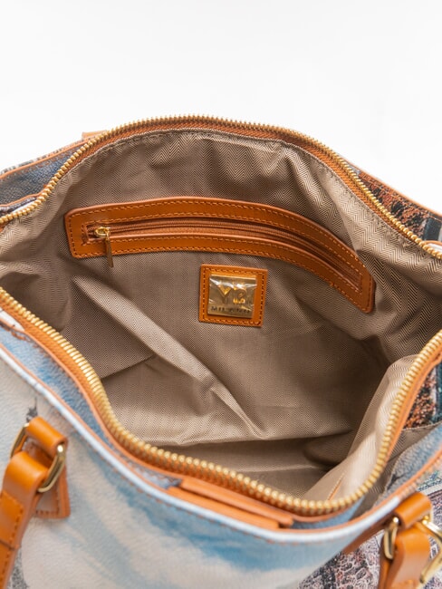 YESBAG Geantă de umăr imprimată asta e viața - Genți femei