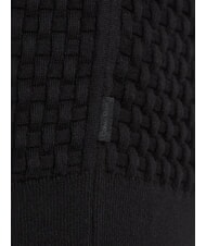 CALVIN KLEIN CK Pulover cu guler rotund și detalii țesute ck negru - Pulovere pentru bărbați - 6