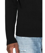 CALVIN KLEIN CK Pulover slim fit din lână cu guler înalt ck negru - Pulovere pentru bărbați - 3