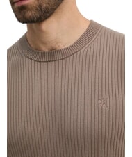 CALVIN KLEIN CK JEANS Pulover cu guler rotund și croială slim fit şoim - Pulovere pentru bărbați - 3