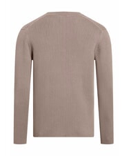 CALVIN KLEIN CK JEANS Pulover cu guler rotund și croială slim fit şoim - Pulovere pentru bărbați - 5