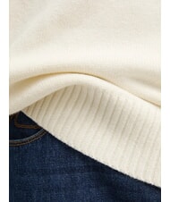 CALVIN KLEIN CK JEANS Pulover supradimensionat cu guler rotund fildeş - Pulovere pentru bărbați - 5