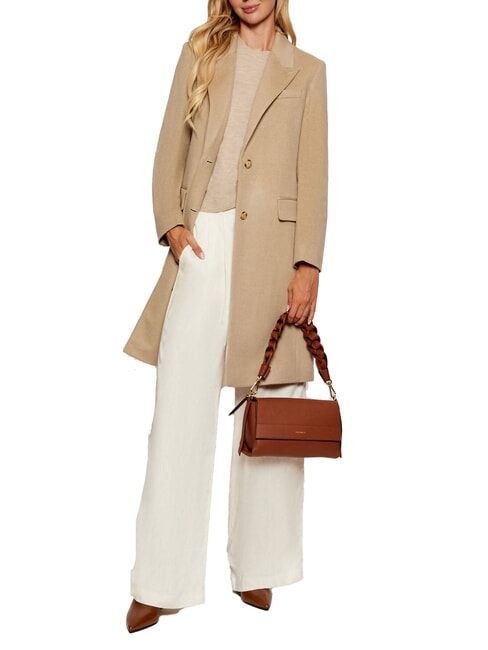 BOHEME GRANA DOUBLE  Geantă de umăr, cu curea de umăr coniac/negru - Genți femei