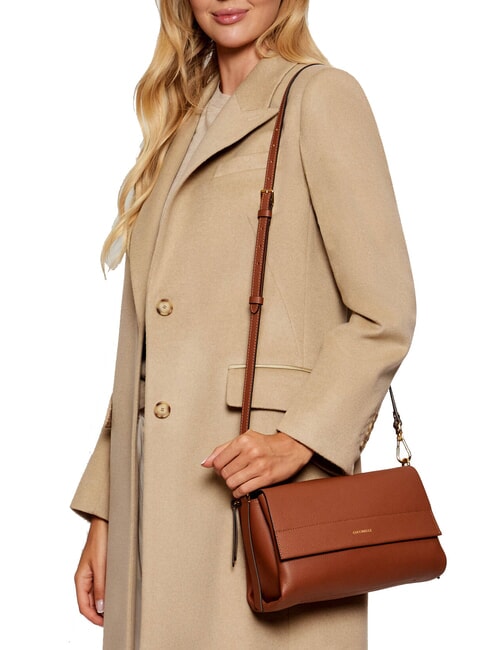 BOHEME GRANA DOUBLE  Geantă de umăr, cu curea de umăr coniac/negru - Genți femei