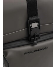 PIQUADRO CORNER SPECIALE GOMMATO Rucsac pentru laptop cu roll-top GRI - Rucsacuri pentru laptop - 3