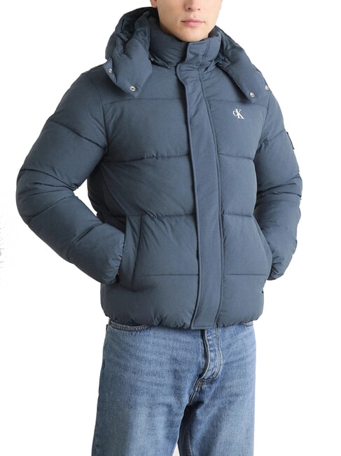 CK JEANS Jachetă căptușită cu glugă cerneală - Jachete pentru bărbați