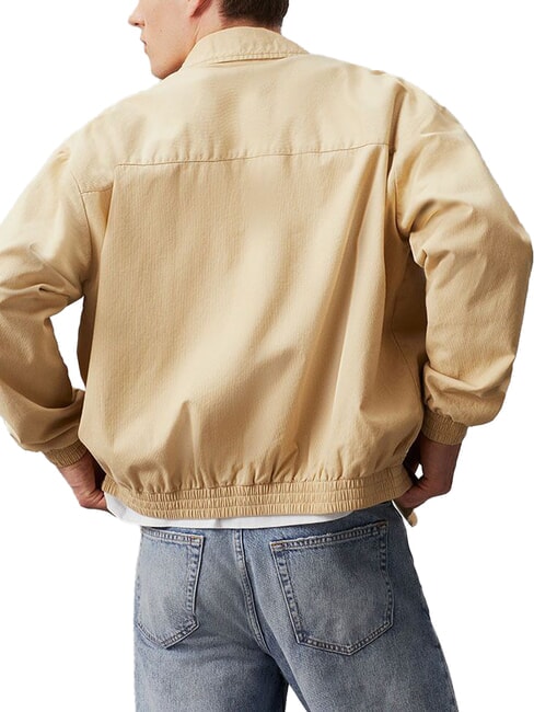 CK JEANS Jachetă cu croială lejeră și fermoar kaki pal - Geci de bărbați
