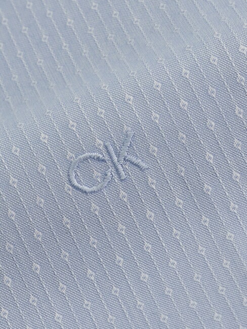 CK Cămașă cu mânecă lungă, croială slim, care nu necesită călcare vedere albastră - Cămăși pentru bărbați