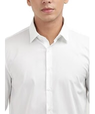 CALVIN KLEIN CK Cămașă slim fit din poplin de bumbac alb strălucitor - Cămăși pentru bărbați - 4