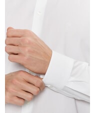 CALVIN KLEIN CK Cămașă elastică, croială regulată alb strălucitor - Cămăși pentru bărbați - 4