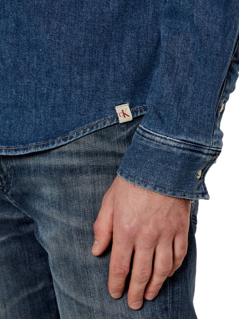 CK JEANS Cămașă din denim cu mânecă lungă, croială regulată denim închis - Cămăși pentru bărbați