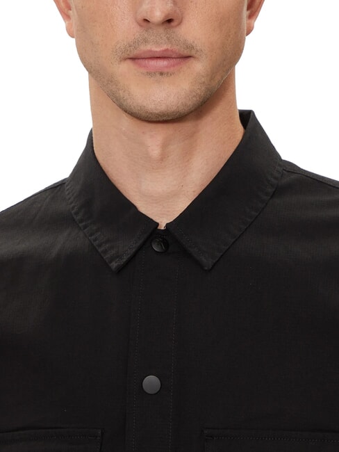 CK JEANS Cămașă cargo cu mânecă lungă, croială lejeră ck negru - Cămăși pentru bărbați