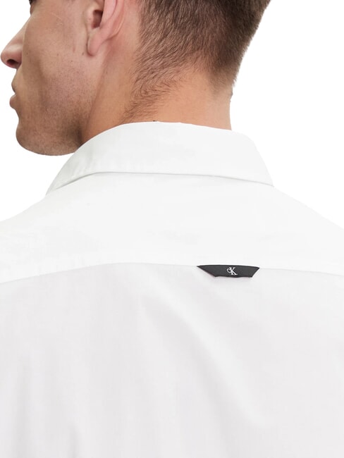 CK JEANS Cămașă slim fit cu mânecă lungă, elastică alb strălucitor - Cămăși pentru bărbați