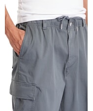 CALVIN KLEIN CK JEANS Pantaloni cargo drepți normali gri infinit - Jeans - 3