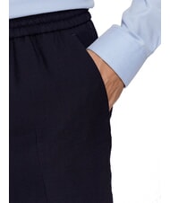 CALVIN KLEIN CK Pantaloni drepți din l&acirc;nă Calvin Navy - Pantaloni - 3