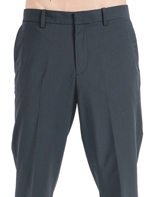 CK Pantaloni slim fit din amestec de lână negru - Pantaloni