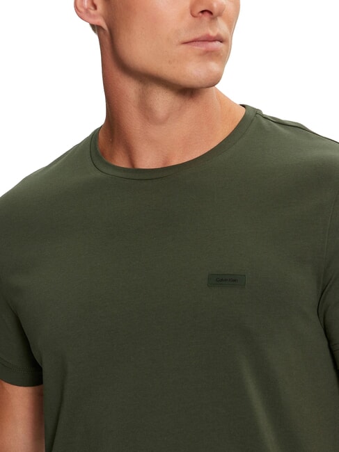 CK Tricou slim fit, elastic, cu m&acirc;necă scurtă pădurea de la miezul nopții - tricou