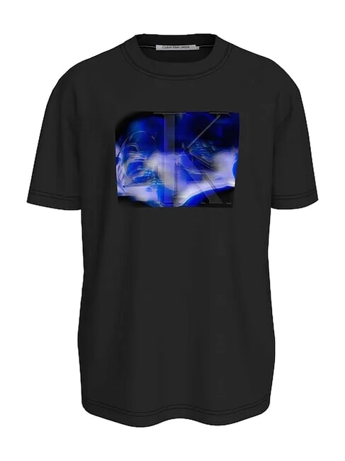 CK JEANS Tricou cu m&acirc;necă scurtă Euphoric &icirc;n relief ck negru - tricou