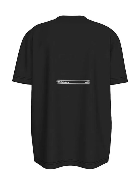 CK JEANS Tricou cu m&acirc;necă scurtă Euphoric &icirc;n relief ck negru - tricou