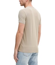CALVIN KLEIN CK Tricou slim fit, elastic, cu m&acirc;necă scurtă bej pietros - tricou - 2