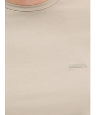 CALVIN KLEIN CK Tricou slim fit, elastic, cu m&acirc;necă scurtă bej pietros - tricou - 3