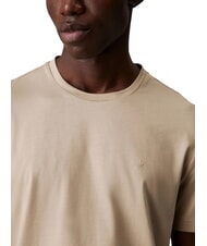 CALVIN KLEIN CK Tricou cu mânecă scurtă din bumbac fin argilă proaspătă - tricou - 3