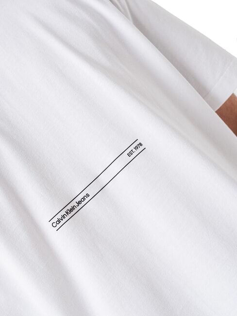 CK JEANS Tricou cu mânecă scurtă Euphoric în relief alb strălucitor - tricou