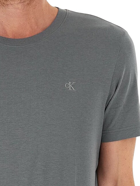 CK JEANS Tricou slim fit cu m&acirc;necă scurtă gri infinit - tricou