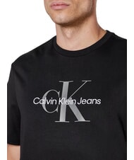 CALVIN KLEIN CK JEANS Tricou cu m&acirc;necă scurtă din bumbac și logo negru - tricou - 3