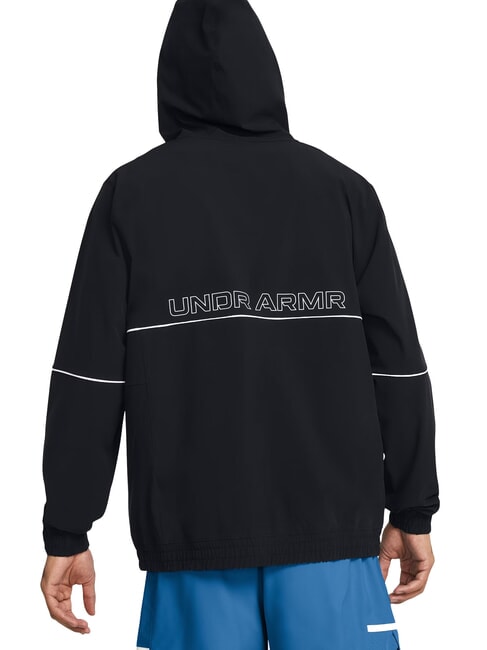 ZONE Jachetă cu glugă negru - Geci de bărbați