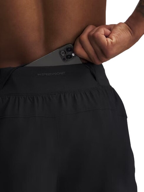 LAUNCH PRO 7 Tricou negru - Costume sport pentru bărbați