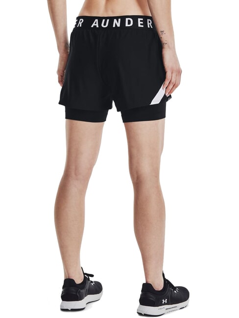 PLAY UP Pantaloni scurți sport negru - Pantaloni