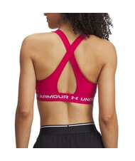 UNDER ARMOUR CROSSBACK MID Sutien sport fuchsia umbrită - Lenjerie de corp pentru femei - 2