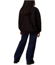 CALVIN KLEIN CK KIDS Hanorac cu guler rotund și logo sherpa ck negru - Hanorac pentru bebeluși - 2