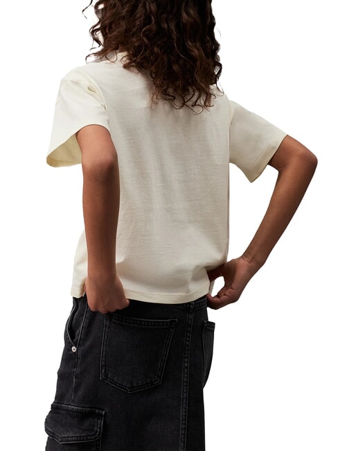 CK KIDS Tricou cu mânecă scurtă și logo cu sclipici amurg - Tricou copil