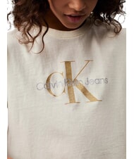 CALVIN KLEIN CK KIDS Tricou cu mânecă scurtă și logo cu sclipici amurg - Tricou copil - 3