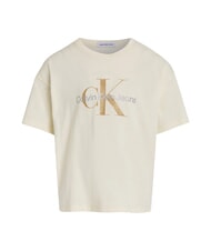 CALVIN KLEIN CK KIDS Tricou cu mânecă scurtă și logo cu sclipici amurg - Tricou copil - 4