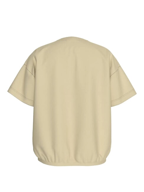 CK KIDS Tricou cu mânecă scurtă din bumbac elastic kaki pal - Tricou copil