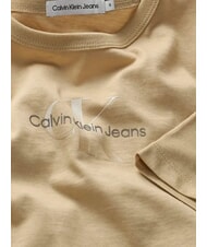 CALVIN KLEIN CK KIDS Tricou cu mânecă scurtă din bumbac elastic kaki pal - Tricou copil - 3