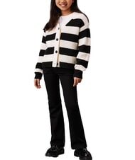 CALVIN KLEIN CK KIDS Cardigan cu nasturi ck negru - Pulovere pentru copii - 4