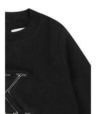 CALVIN KLEIN CK KIDS Pulover cu guler rotund pentru nou-născuți ck negru - Salopete și ținute pentru bebeluși - 3