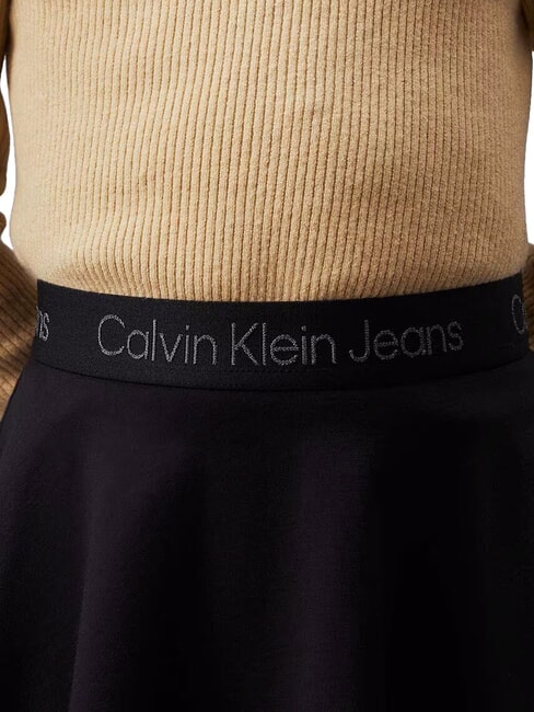 CK KIDS Fustă scurtă cu talie elastică ck negru - Fuste pentru fetițe
