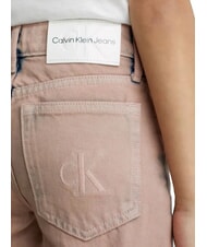CALVIN KLEIN CK KIDS Blugi decolorați pentru fete vopsire excesivă în roz - Pantaloni pentru copii - 3